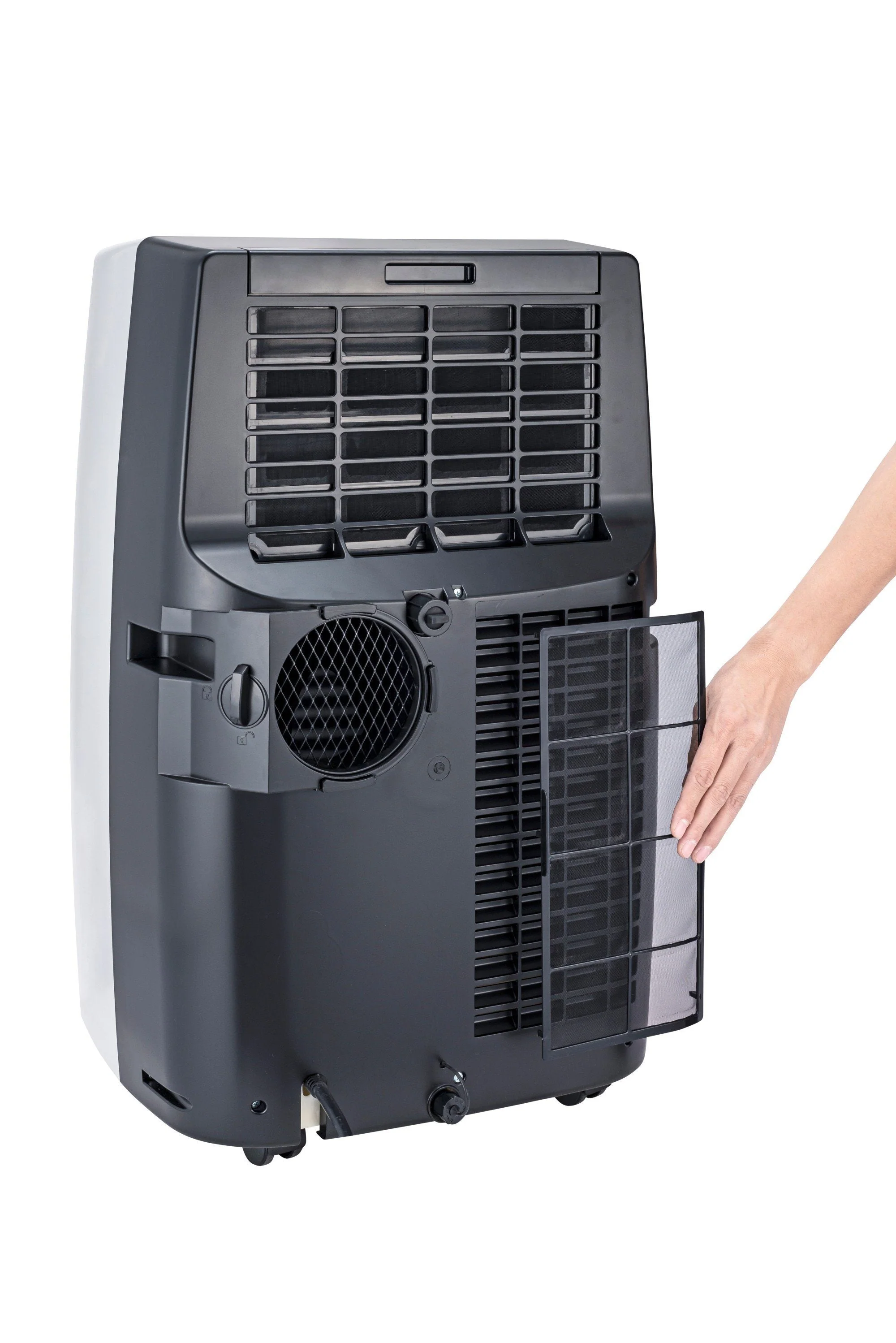 Honeywell MN1CFS8 8000 BTU 500 Sq. Ft. Portable Air Conditioner with Dehumidifier & Fan, with Drain Pan & Insulation Tape (Black/Silver) - Image 13