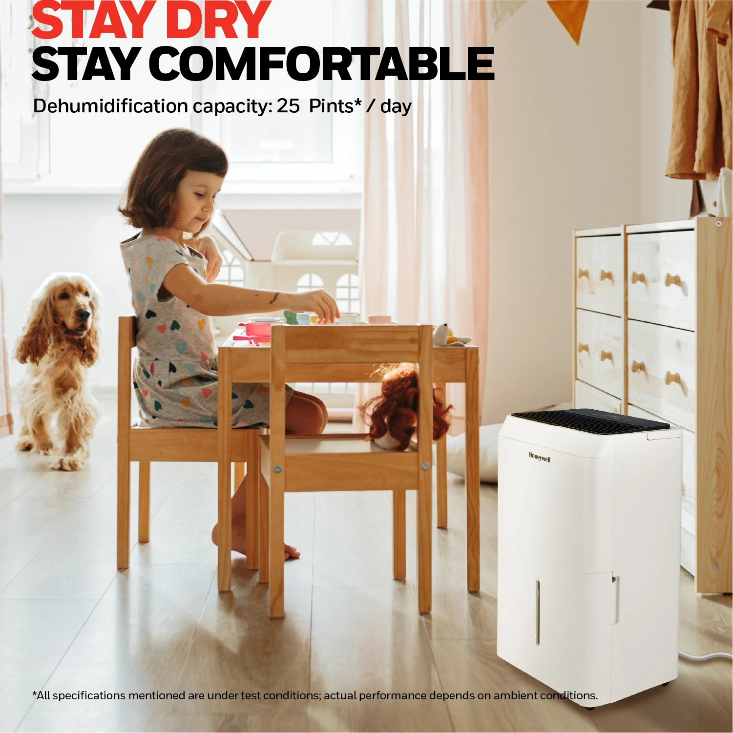 Honeywell TPFIT25AWK 25 Pint Smart Portable Dehumidifier with Alexa Voice Control, White - Image 11