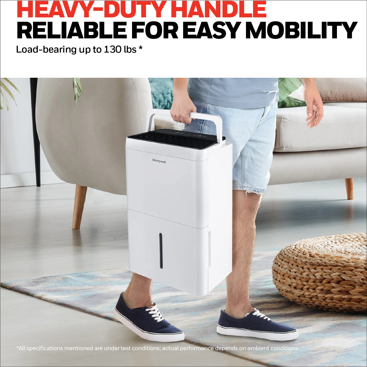 Honeywell TPFIT50PWK 50 Pint Energy Star Portable Dehumidifier with Pump, White - Image 10